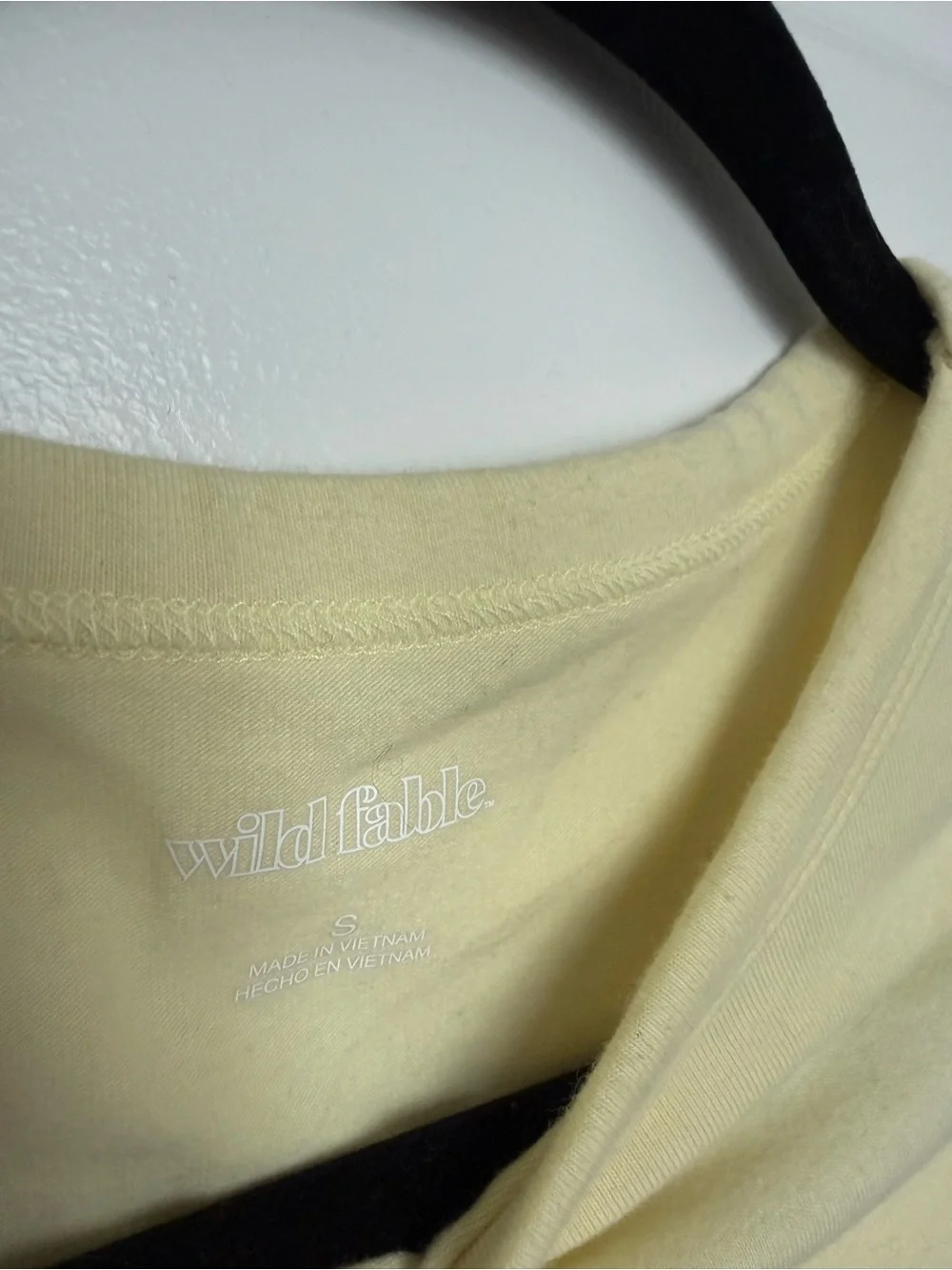 Wild Fable Yellow Crop Tee - Picture 2 of 3